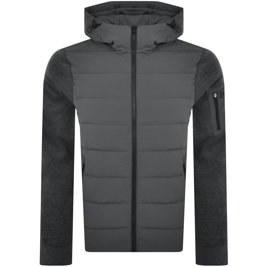 Barbour International Stanley Quilted Jacket Grey